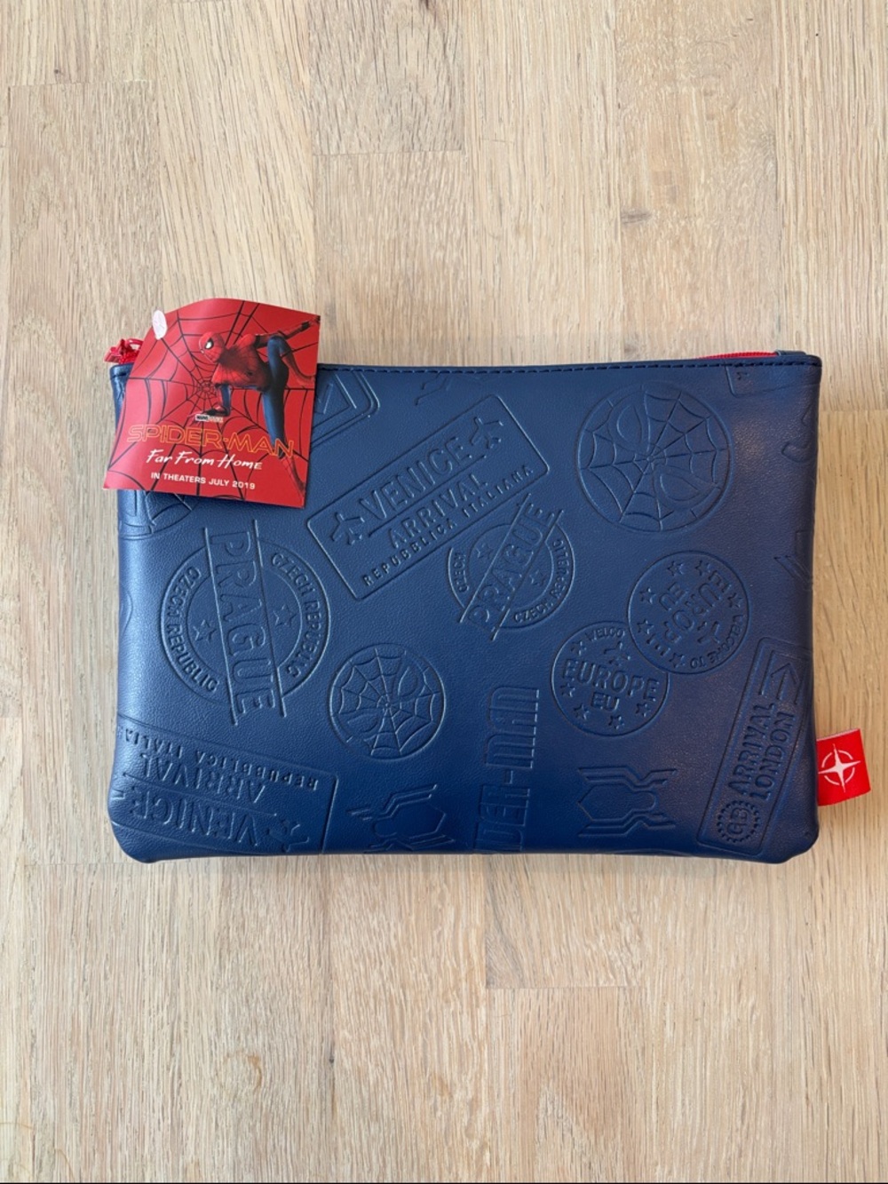 RARE! Marvel Spider-Man Amenity Kit/Toiletry Pouch | United PolarisXSunday Riley